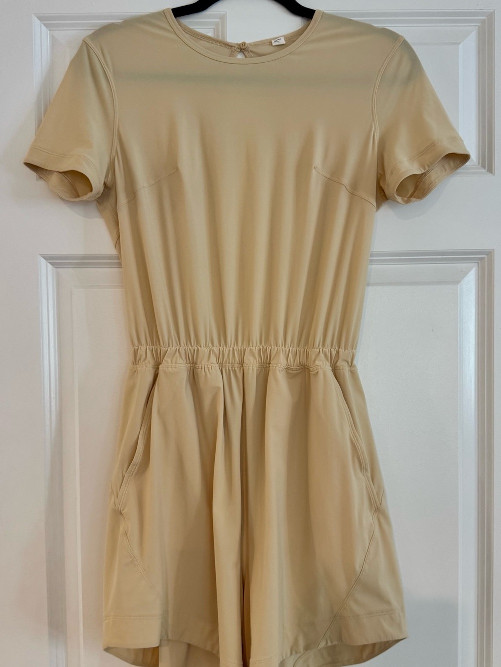 Lululemon Open Back Romper Tan Sz 4